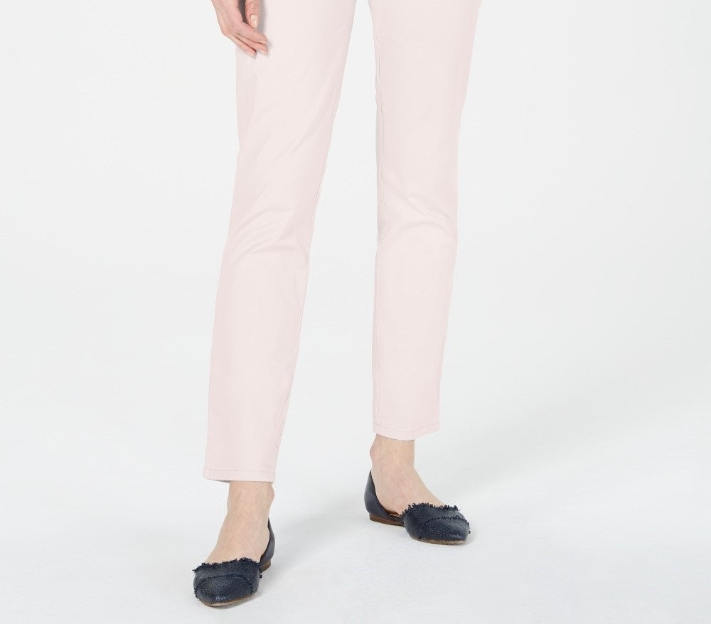 Calça reta feminina Tommy Hilfiger Hampton, rosa, tamanho 8