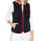 Colete feminino Tommy Hilfiger Sherpa azul marinho tamanho médio