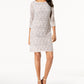Vestido de renda feminino Jessica Howard, bege, tamanho 6, pequeno