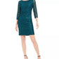Vestido de renda com lantejoulas Jessica Howard feminino, verde, tamanho 14