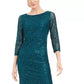 Vestido de renda com lantejoulas Jessica Howard feminino, verde, tamanho 14