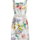 Vestido estampado floral Monteau Big Girl's, branco, tamanho grande