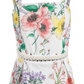 Vestido estampado floral Monteau Big Girl's, branco, tamanho grande