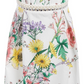 Vestido estampado floral Monteau Big Girl's, branco, tamanho grande