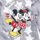 Camiseta infantil infantil Mickey e Minnie patinando para meninas, tamanho 2T, cinza
