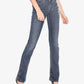 Calça jeans feminina slim bootcut da Silver Jeans Co - azul escuro, tamanho 27x31