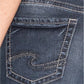 Calça jeans feminina slim bootcut da Silver Jeans Co - azul escuro, tamanho 27x31