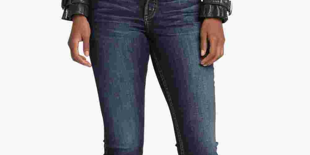 Calça jeans skinny feminina Suki Curvy Fit da Silver Jeans Co, azul, tamanho 28x29