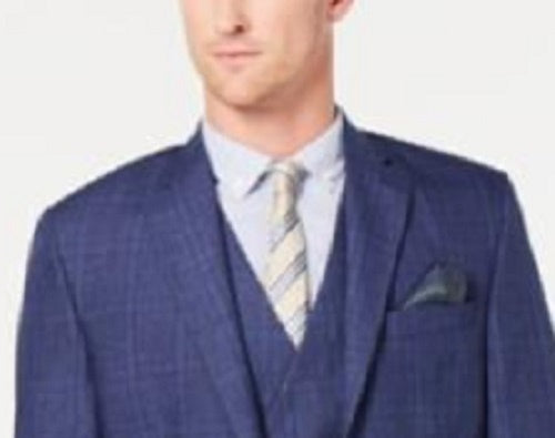 Ralph Lauren Leahy Linen Plaid Sportcoat Masculino Azul Marinho Tamanho 46