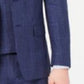 Ralph Lauren Leahy Linen Plaid Sportcoat Masculino Azul Marinho Tamanho 46