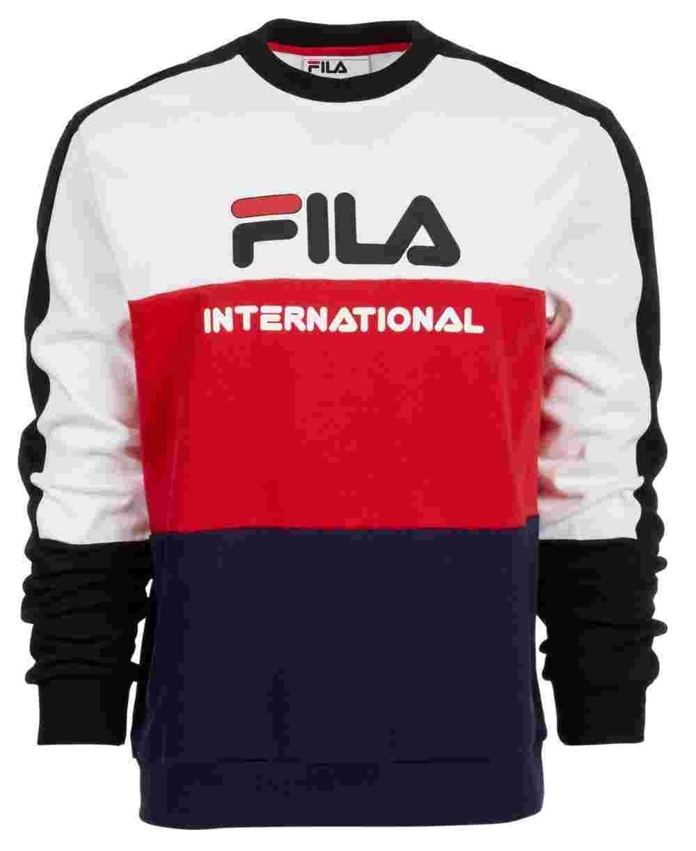 Moletom Fila Bravo Logo Masculino Branco Tamanho Médio