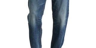 Calça jeans masculina Zac Relaxed Straight Fit Stretch da Silver Jeans Co., tamanho 32x30, azul