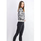 Suéter Planet Gold Junior Animal Print Cinza Tamanho P