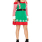 Vestido feminino Planet Gold Derek Heart Trendy Plus Size com ombros descobertos e elfo, verde, tamanho 3X