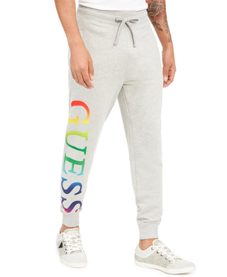 Calça de moletom e calça de moletom Guss masculina Arthur Cotton Logo cinza tamanho grande