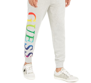 Calça de moletom e calça de moletom Guss masculina Arthur Cotton Logo cinza tamanho grande