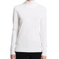 Suéter Calvin Klein Feminino Gola Alta Branco Tamanho Médio