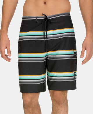 Bermuda listrada masculina Hurley, tamanho 30, carvão, REG