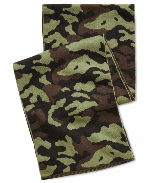Cachecol camuflado masculino Steve Madden, verde, tamanho regular