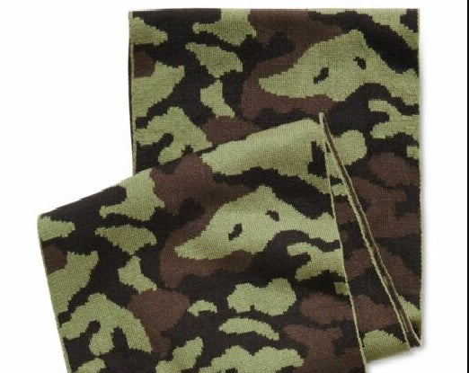 Cachecol camuflado masculino Steve Madden, verde, tamanho regular