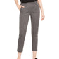 Calça feminina Michael Kors com estampa de corrente, cinza, tamanho grande