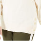 Suéter feminino Michael Kors com bainha de pressão, branco, tamanho extragrande