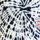 Camiseta feminina plus size tie-dye Nanette Lepore, preta, tamanho 2X