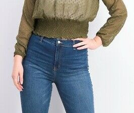 Love, Fire Blusa feminina lisa com babados, verde, tamanho pequeno