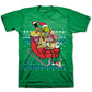 Camiseta masculina Freeze 24-7 Nickelodeon Graphic manga curta verde tamanho grande