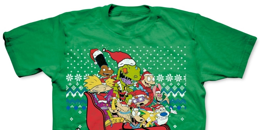 Camiseta masculina Freeze 24-7 Nickelodeon Graphic manga curta verde tamanho grande