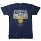 Camiseta masculina com estampa gráfica Freeze 24-7, azul-marinho, tamanho pequeno