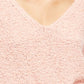 Suéter feminino de malha coral, manga dolman, gola V, laranja, tamanho grande