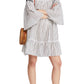 Minivestido bordado Lola feminino Free People, preto, tamanho X-S