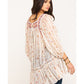 Túnica mágica de dança feminina Free People, branca, tamanho X-S