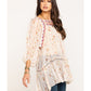 Túnica mágica de dança feminina Free People, branca, tamanho X-S
