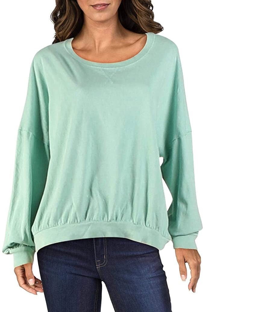 Camiseta feminina Free People 213 verde tamanho pequeno