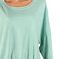 Camiseta feminina Free People 213 verde tamanho pequeno