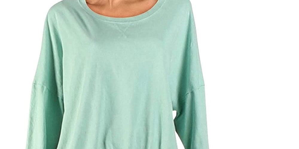 Camiseta feminina Free People 213 verde tamanho pequeno