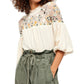 Top feminino Free People Monday Morning bordado Mes tamanho natural X-Small