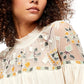 Top feminino Free People Monday Morning bordado Mes tamanho natural X-Small