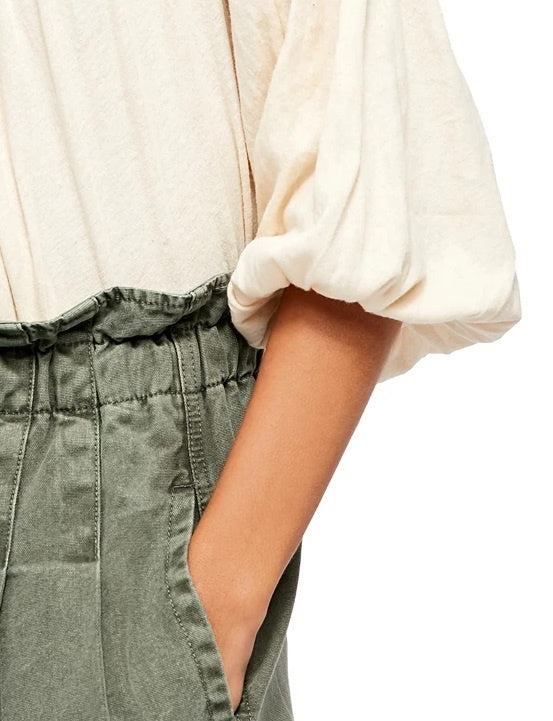 Top feminino Free People Monday Morning bordado Mes tamanho natural X-Small