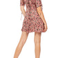 Vestido curto feminino Free People com cadarço, cor carvão, tamanho grande