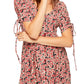 Vestido curto feminino Free People com cadarço, cor carvão, tamanho grande