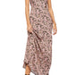 Vestido sem mangas com estampa floral Bon Voyage da Free People para mulheres, tamanho extrapequeno, cor carvão