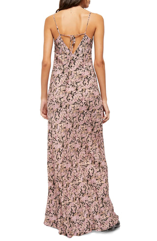 Vestido sem mangas com estampa floral Bon Voyage da Free People para mulheres, tamanho extrapequeno, cor carvão