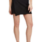 Minissaia feminina Free People Mod Faux Wrap preta tamanho médio