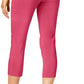 Calça Capri Feminina Alfani Tummy Control Pull On Rosa Tamanho 14 Petite