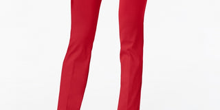 Calça skinny Alfani feminina com controle de barriga, tamanho 14, vermelha, pequena