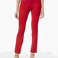 Calça skinny Alfani feminina Petite Tummy-Control Pull-On vermelha tamanho 2 P