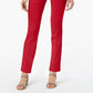 Calça skinny Alfani feminina Petite Tummy-Control Pull-On vermelha tamanho 2 P